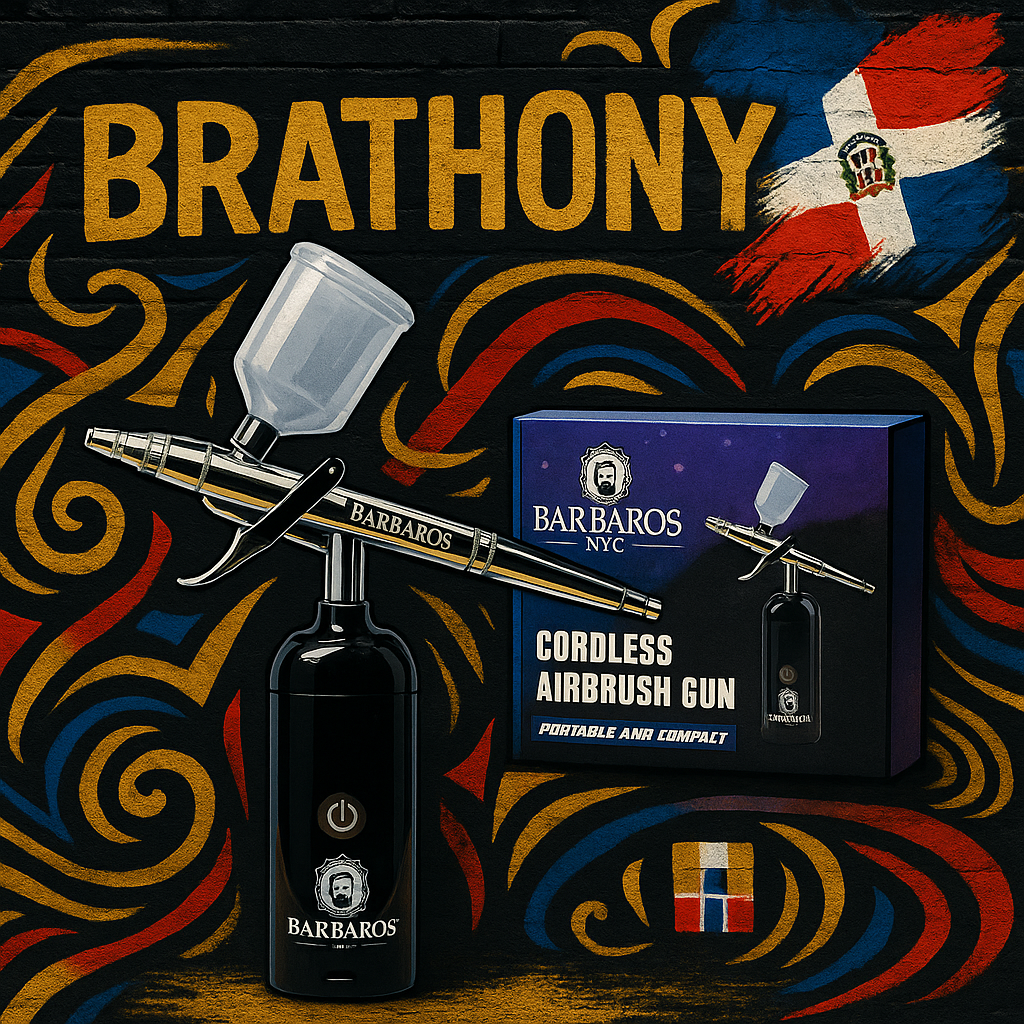 Kit de aerógrafo 35 PSI pistola de aerógrafo BARBAROS