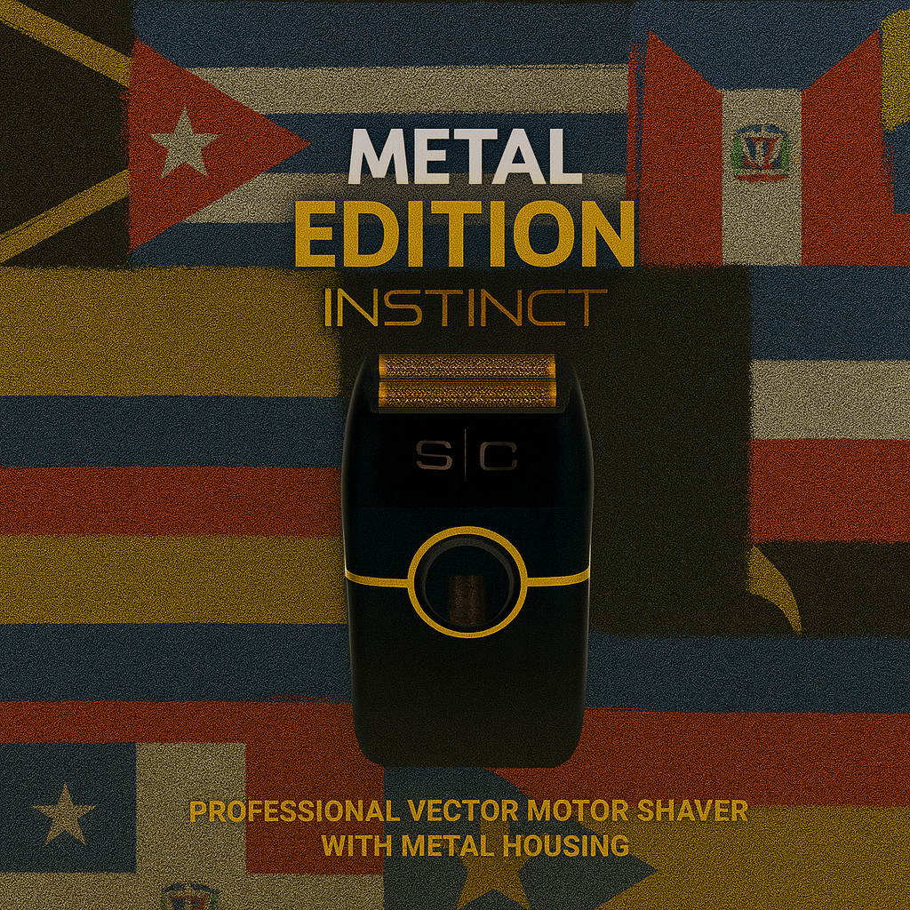 StyleCraft Instinct - Afeitadora inalámbrica de metal doble con motor vectorial IN2,