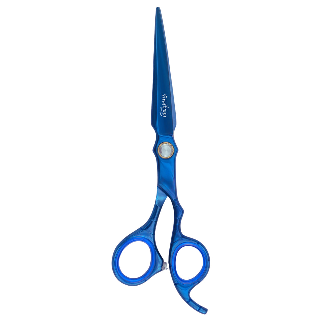 Professional Barber Scissors Set 7.5” Japanese Steel Hair Cutting Thinning Blue