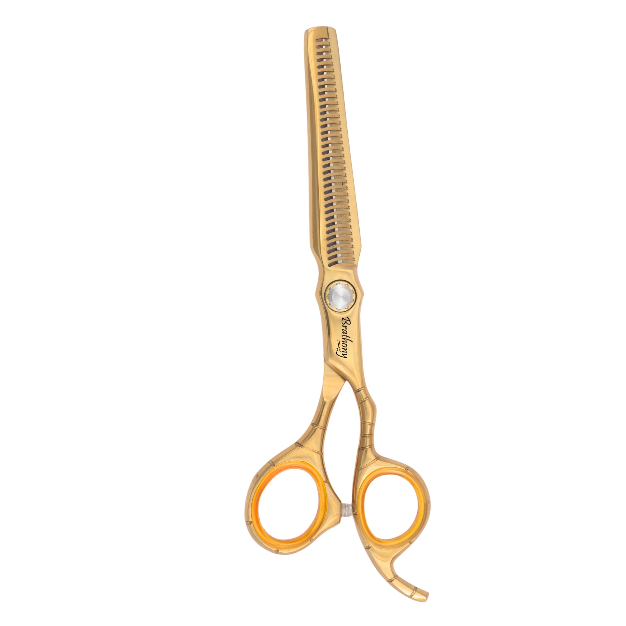 Professional Barber Scissors Set 7.5” Japanese Steel Hair Cutting Thinning Gold