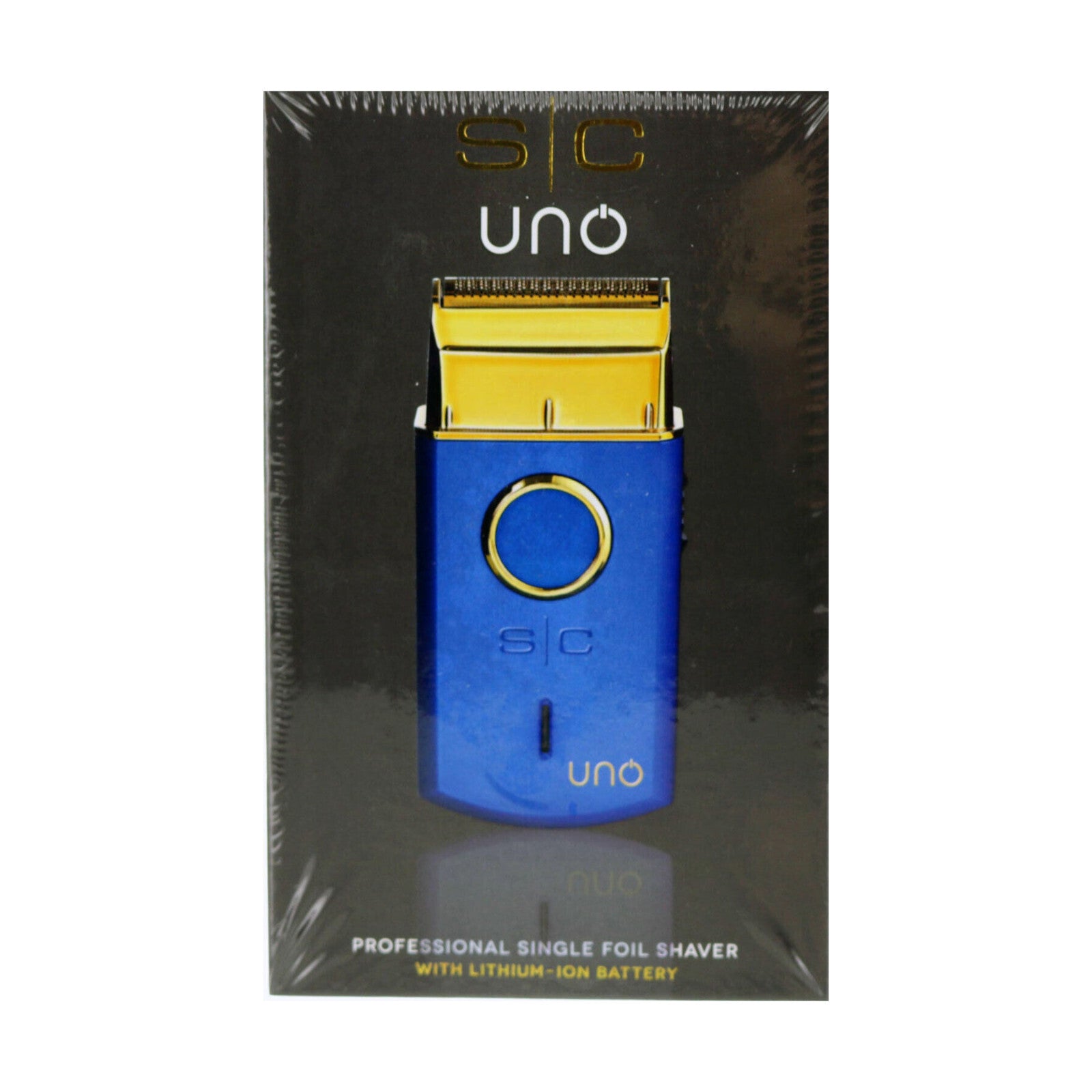 StyleCraft UNO Professional Gold Single Foil Shaver Blue SC #SCUNOSFSB - NEW